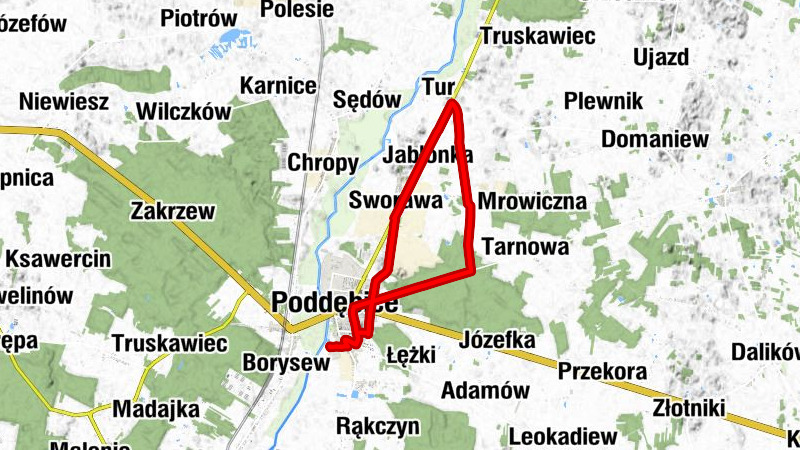 Byczyna - Osiedle 500-lecia - Poddębice - Pierogarnia Złote Jabłko