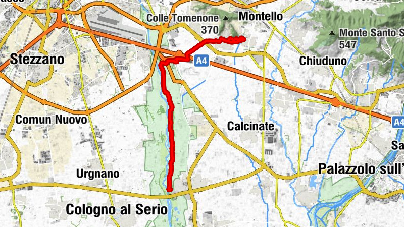 Costa di Mezzate - Bagnatica - Cassinone