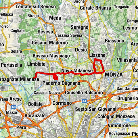 Lissone-Muggiò - Desio - Lissone - Muggiò
