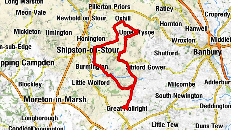 Great Rollright - Lower Brailes - Upper Tysoe - St. Lawrence