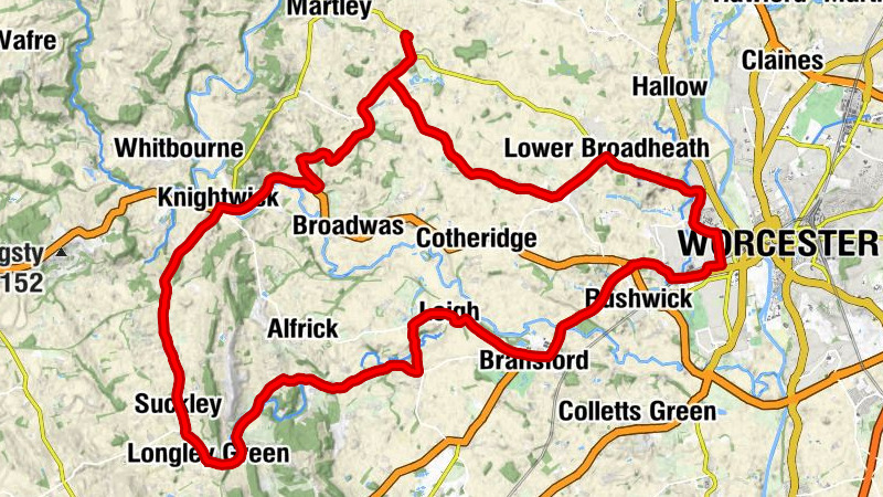 Wichenford - Worcester - St David's - Broadheath