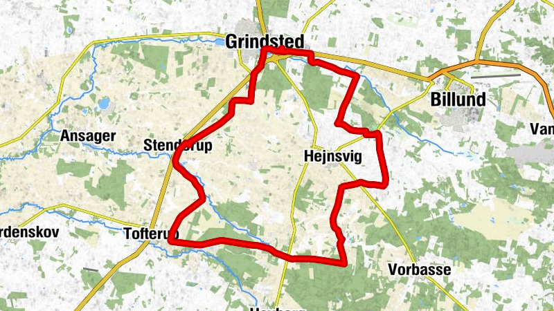 Grindsted - Løvlund - Nebel - Grindsted Kirke