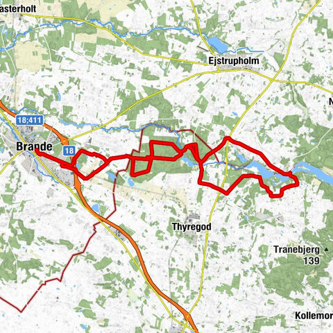Brande - Rørbæk - Vesterlundgårde