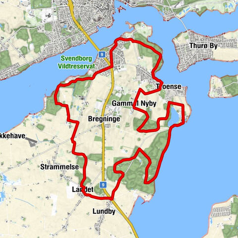 Troense - Svendborg - Sundhøj - Landet Kirke