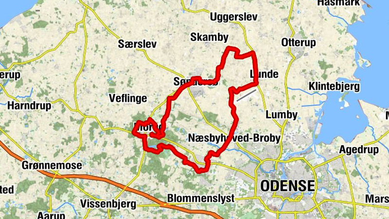 Havrehede - Dybmose - Langesø Skovkapel - Morud