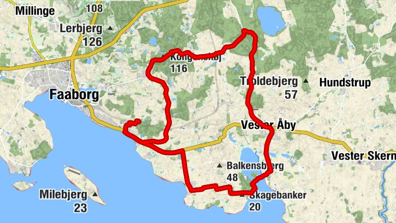 Faaborg-Midtfyn Kommune - Egebjerg - Skagebanker - Kongenshøj