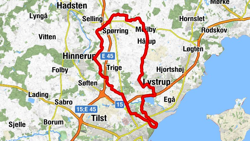 Aarhus - Grundfør Kirke - Mejlby Kirke - Skolevangen