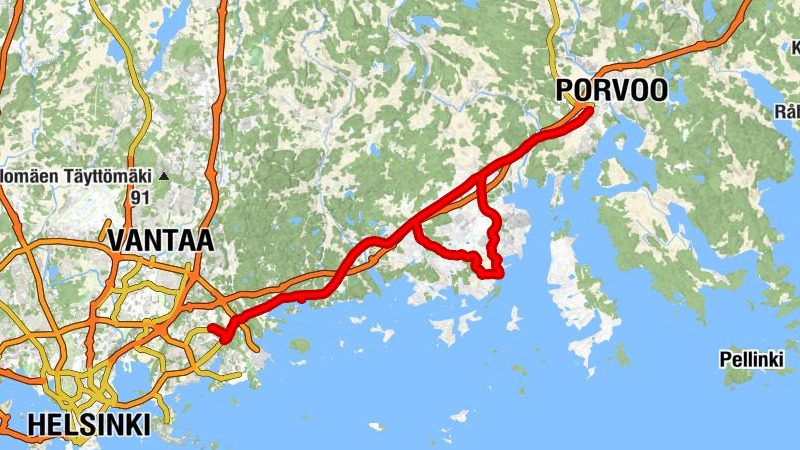 Mellunmäki - Söderkulla - Rukoushuone - Porvoo