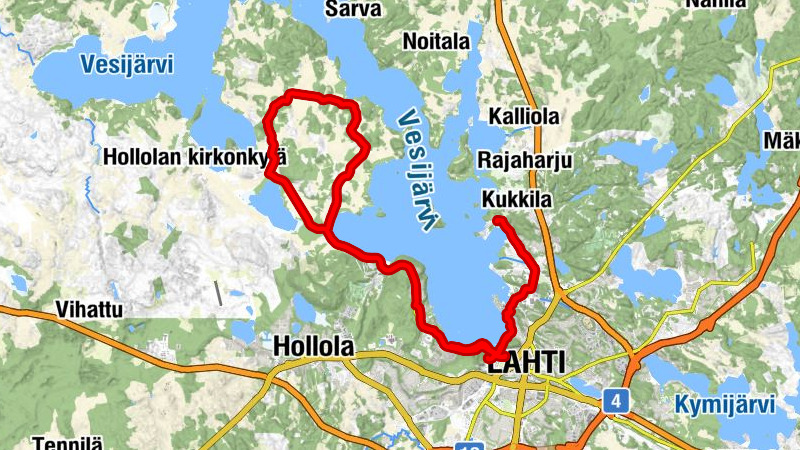 Kilpiäinen - Lahti - Kissala - Pyhäniemi