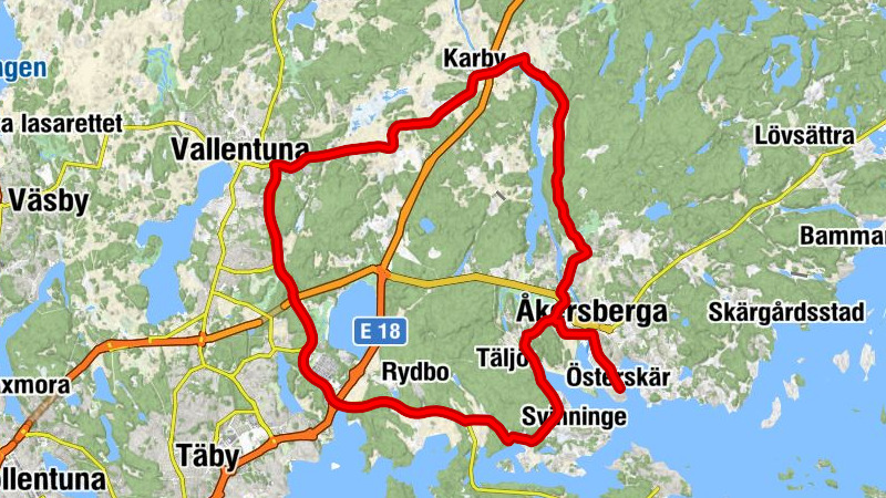 Österskär - Bergakyrkan - Åkersberga - Angarns kyrka