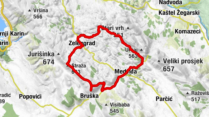 Zelengrad - Straža - Kunovac - Sveti Petar