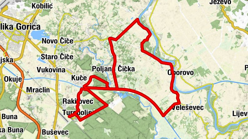 Turopolje - Rakitovec - Poljana Čička