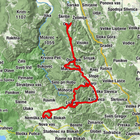 Gorenje Golo - Golo - Dolenje Golo - Sv. Volbenk