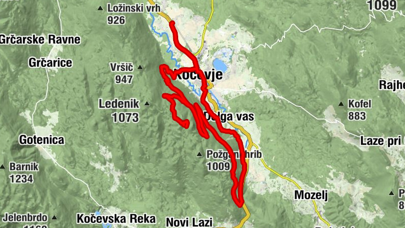 Stara Cerkev - Kočevje - Gostilnica in Pizzerija Briški - Koča pri Jelenovem studencu