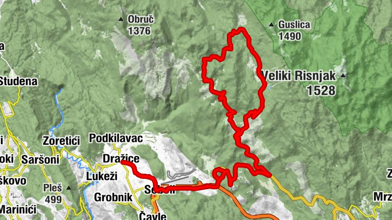 Dražice - Soboli - Putniku - Veliki dom "Platak"