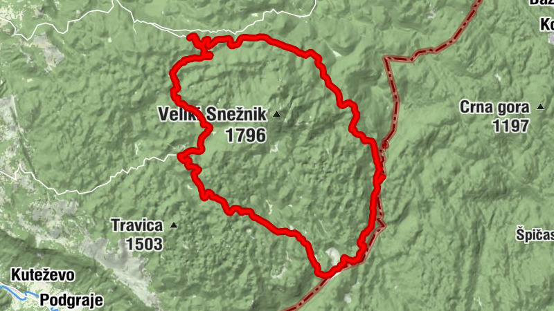 Paravićeva miza - Velika vrata - Sviščaki - Planinski dom na Sviščakih