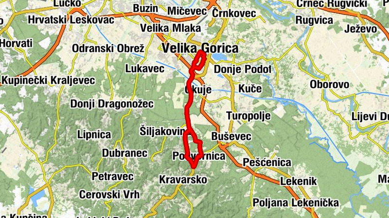 Velika Gorica - Mala Gorica - Kušlanec - Stari grad