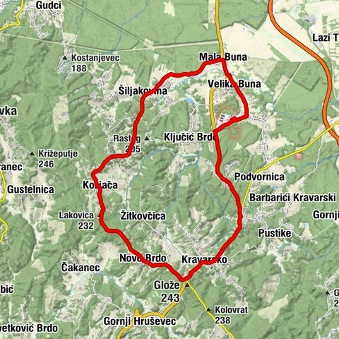 Filipovići - Lakovica - Kravarsko - Velika Buna
