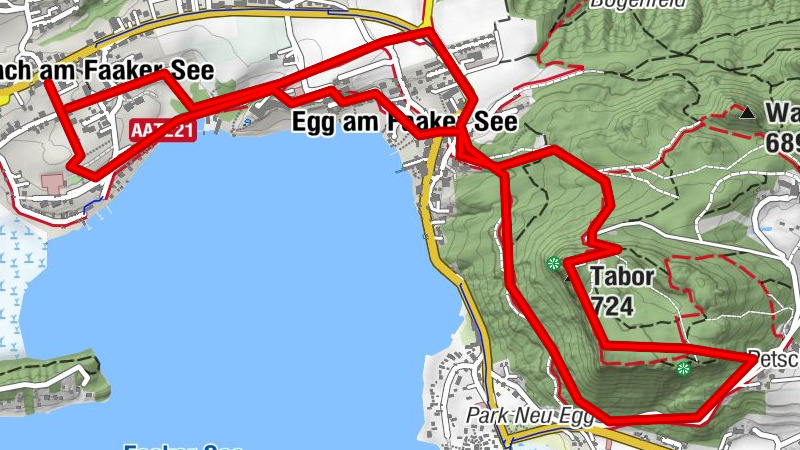 Aussichtsberg Tabor, 725 m