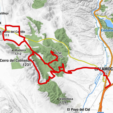 Calamocha-Nueva - Calamocha - El Morondo - Cruz