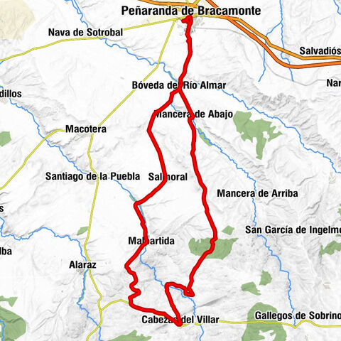 Penaranda de Bracamonte - Las Cabañas - Peñaranda de Bracamonte - Ermita del Humilladero
