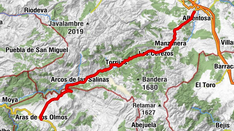 Los Tornajos - Losilla - Ermita del Oreto - Aras de los Olmos
