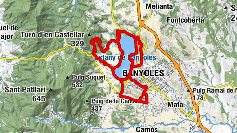 Banyoles - Puig de Sant Martirià - Puig Clarà - Can Garriga