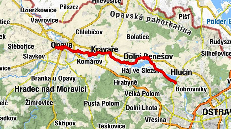 Opava západ - Opava - sv. Vojtěch - sv. Kříže (kaple)