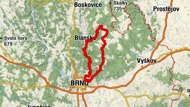 Veselice - Kaple sv. Antonína - Hřebenáč - Kaple