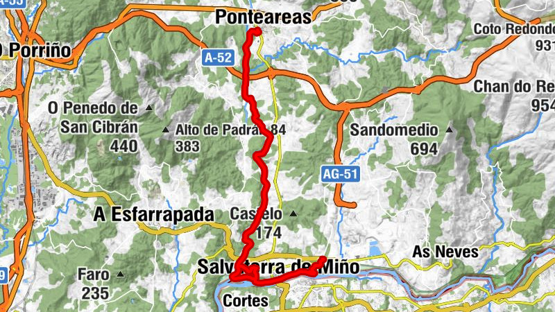 Ponteareas - Salvaterra de Miño - Capela da Virxe da Oliva - Monção