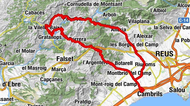 Cambrils - Coll de la Teixeta - Sant Antoni