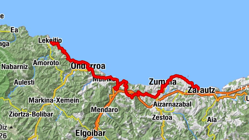 Lekeitio - Jasokundeko Andre Mari eliza - Alto de Itziar - Lasuntalaia