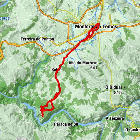 Monforte de Lemos - Igrexa de Santa María de Boimente - Convento das Clarisas - Igrexa do Sagrado Corazón de Xesús
