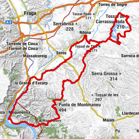 Aitona - Tossal de Joquers - Tossal de Carrassumada - Tossal dels Moros