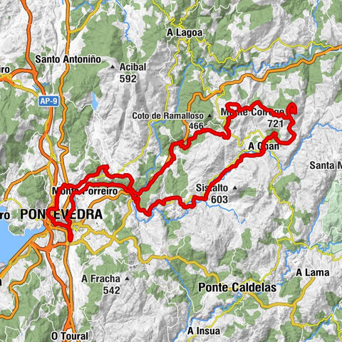 Pontevedra - Arcela - Monte Coirego - Capela de Lourdes