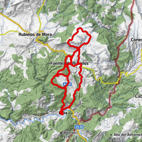 Olba - Fuentes de Rubielos - Los Ibañez bajos - collado de los Santos