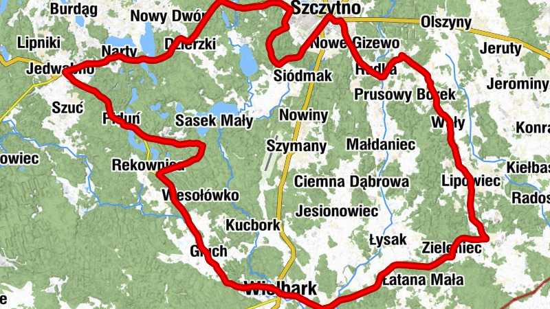 Restauracja rybna - Wielbark - Kościół pw. Świętego Walentego - Kościół Ewangielicko-Augsburski