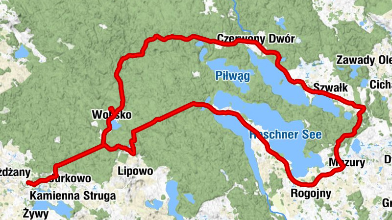 Borki - Wolisko - Leśny Zakątek - powiat olecki