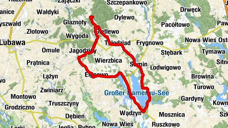 Wysoka Wieś - Punkt dojazdowy - Kościół pw. Niepokalanego Poczęcia Najświętszej Maryi Panny - Kościół pw. Trójcy Świętej