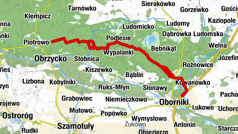 Oborniki Wielkopolskie - Oborniki - Dąbrówka Leśna