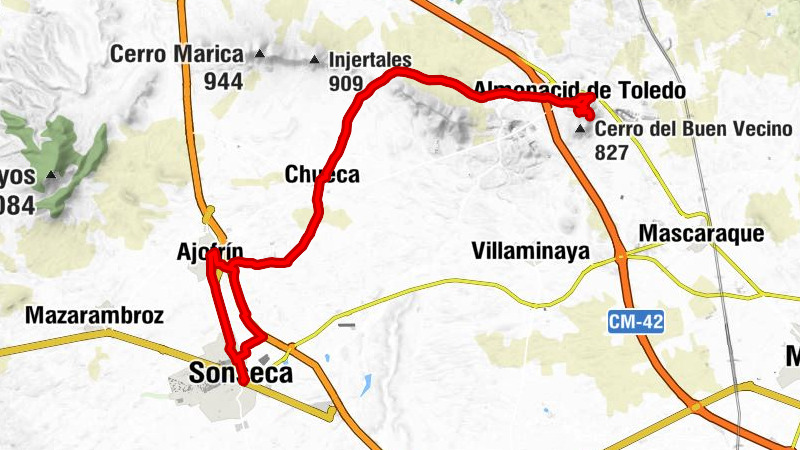 Sonseca - Ajofrín - Chueca - Cerro del Castillo