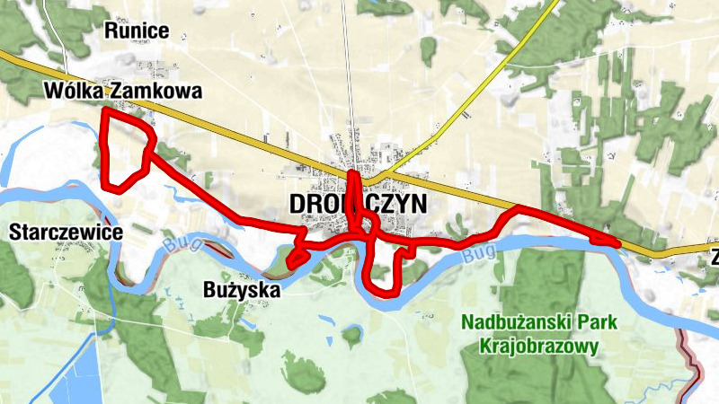 Drohiczyn - Kościół pw. Wniebowzięcia Najświętszej Marii Panny - Cerkiew pw. Świętego Mikołaja - Góra zamkowa