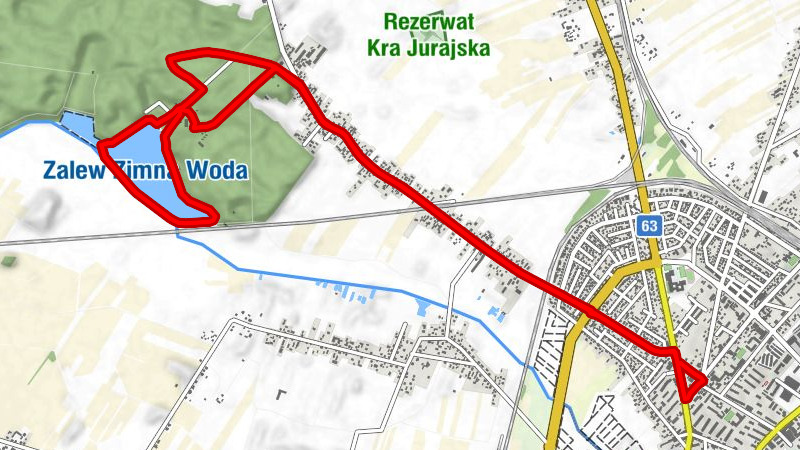 Inumazu - Osiedle Ławecka - Zajazd Zimna Woda - Łuków