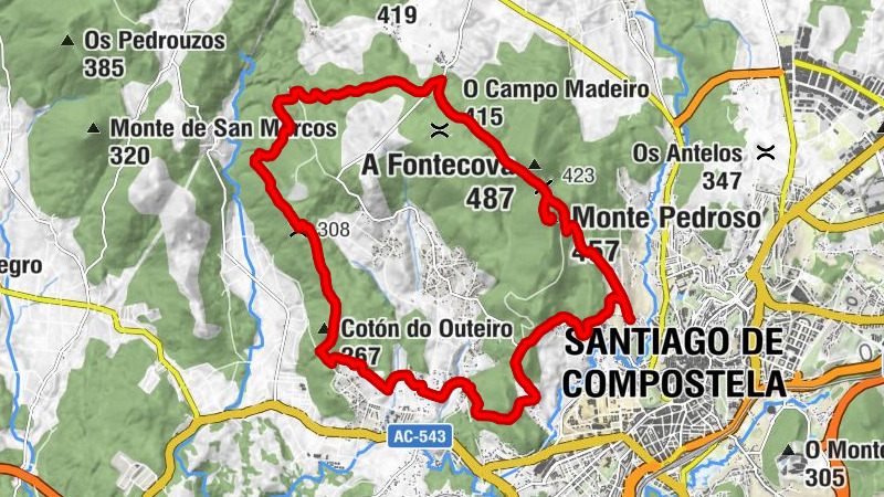 Asén - Monte Pedroso - O Monte do Pedroso - Santiago de Compostela