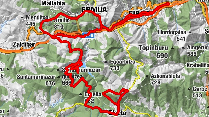 Azitain - Elgeta - Armendigaina - Areitio