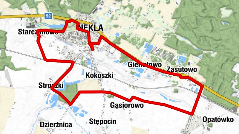 Nekla - Starczanowo - Stroszki - Gąsiorowo