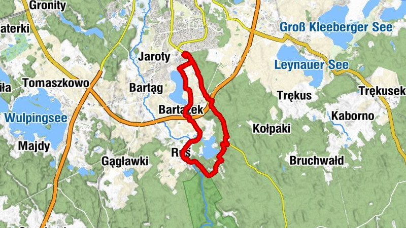 Bartąg - Owczarnia - Bartążek - powiat olsztyński