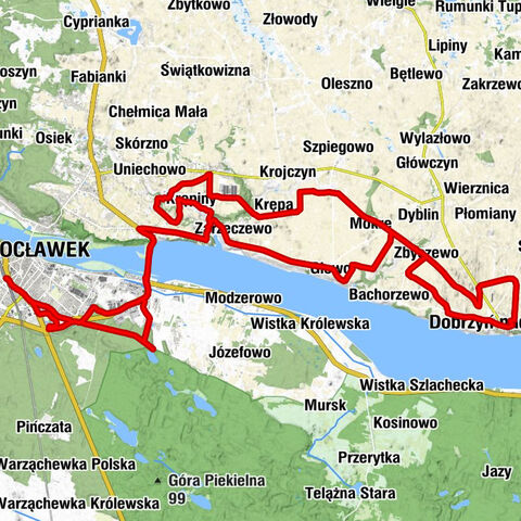Włocławek - Krępiny - Dobrzyń nad Wisłą
