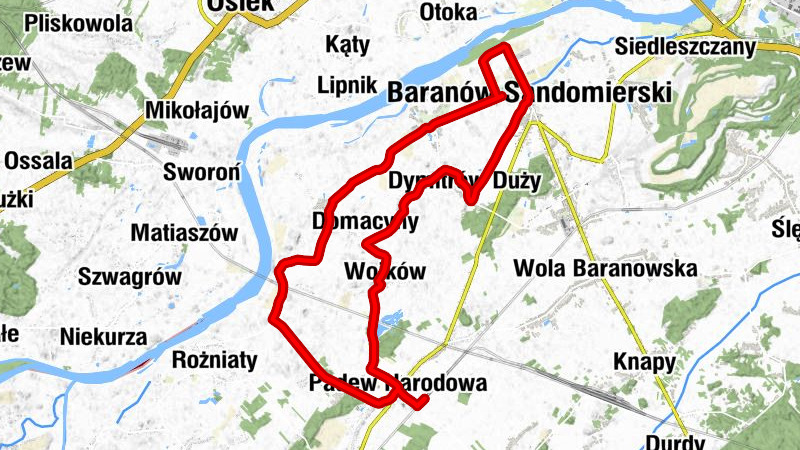 Padew - Kaplica Matki Bożej Częstochowskiej - Kościół pw. Ścięcia Świętego Jana Chrzciciela - Kościół pw. Przemienienia Pańskiego