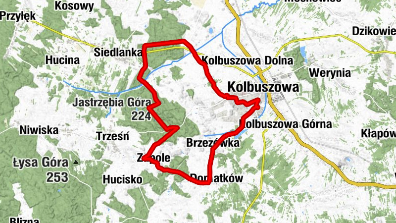 Kolbuszowa - Calabri - Jastrzębia Góra - Kaplica Matki Bożej Nieustającej Pomocy